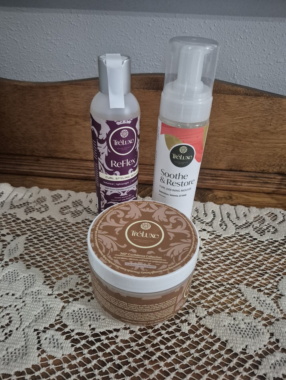 Treluxe 3 Set Hi Definition Curl Enhancer Gel Mousse And Curl Styling Serum